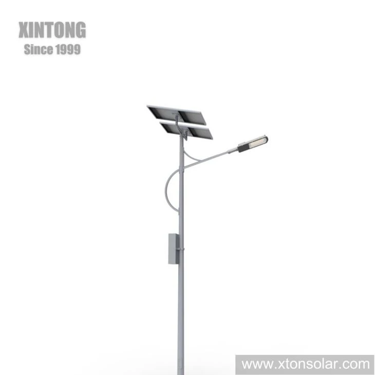 Warm Light LED Solar Street Light With White Battery Box